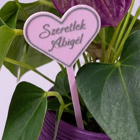 Virágdísz táblák felirattal